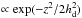 \hbox{$\propto \exp(-z^2/2h_{\rm d}^2)$}