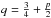 \hbox{$q= \frac{3}{4} + \frac{p}{2}$}