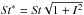 \hbox{$\St^*=\St\sqrt{1+I^2}$}