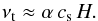 \begin{equation} \nut \approx \alpha\,c_{\rm s}\,H. \label{eq:ss-alpha} \end{equation}