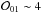 \hbox{$\mathcal{O}_{01} \sim 4$}