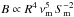 \hbox{$B \propto R^4\,\nu_\mathrm{m}^{5}\,S_\mathrm{m}^{-2}$}