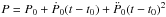 \appendix \setcounter{section}{2} \begin{equation} \phi(t)=\phi_0+\frac{t-t_0}{P}-0.5\, \frac{(t-t_0)^2}{P^2}\, \dot{P}\, , \label{eq:phi} \end{equation}