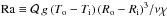 \hbox{${\rm Ra}\equiv {\cal Q}\, g\, (T_{\rm o}-T_{ \rm i})\, (R_{\rm o}-R_{ \rm i})^3 / \nu \chi$}