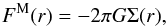 \begin{equation} \label{eq:forceMS2} F^{\rm M}(r)=-2\pi G\Sigma(r) , \end{equation}