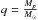 \hbox{$q = \frac {M_p} {M_{\odot}}$}