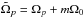 \hbox{$\tilde{\Omega}_p = \Omega_p+m\Omega_0$}