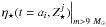 \hbox{$\left.\eta_{\star}(t=a_i,Z_{\star}^j)\right|_{m>9~\Msun}$}