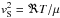 \hbox{$v_{\rm S}^2 = \Re T/\mu$}
