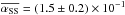 \hbox{$\overline{\alpha_{\mathrm{SS}}} = \left(1.5 \pm 0.2 \right)\times 10^{-1}$}