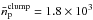 \hbox{$\bar{n}_\mathrm{p}^{\mathrm{clump}}=1.8\times10^3$}