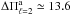 \hbox{$\Delta\Pi^{\rm a}_{\ell=2}\simeq 13.6$}