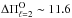 \hbox{$\Delta \Pi^{\rm O}_{\ell= 2} \sim 11.6$}
