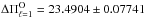 \hbox{$\Delta\Pi^{\rm O}_{\ell= 1}= 23.4904 \pm 0.07741$}