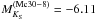 \hbox{$M_{K_{\rm S}}^{\mathrm{(Mc30-8)}} = -6.11$}