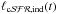 \hbox{$\ell_{\mathrm{c}\cal{SFR},\mathrm{ind}}(t)$}