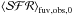 \hbox{$\left<{\cal{SFR}}\right>_{\mathrm{fuv},\mathrm{obs,0}}$}