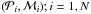 \hbox{$(\mathcal{P}_i, \mathcal{M}_i);i=1,N$}