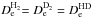 \hbox{$D_{\rm e}^{\rm H_2}{= D_{\rm e}^{\rm D_2}}=D_{\rm e}^{\rm HD}$}