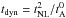 \hbox{$t_{\rm dyn}=t_{\rm NL}^2/t_{\rm A}^0$}