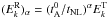 \hbox{$(E^{\rm R}_k)_\alpha=(t_{\rm A}^0/t_{\rm NL})^\alpha E^{\rm T}_k$}
