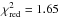 \hbox{$\chi^{2}_\textrm{red}=1.65$}