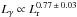 \hbox{$L_\gamma \propto L_{\rm r}^{ 0.77 \,\pm \,0.03}$}