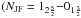 \hbox{$(N_{\rm JF}=1_{2\frac{5}{2}}{-}0_{1\frac{3}{2}}$}