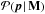 \hbox{$\mathcal{P}(\vec{p}\,|\,\textbf{M})$}