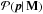 \hbox{$\mathcal{P}(\vec{p}|\,\textbf{M})$}