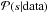 \hbox{$\mathcal{P}(s|\mathrm{data})$}