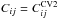 \hbox{$C_{ij}=C_{ij}^{\rm CV2}$}
