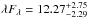 \hbox{$\lambda F_{\lambda}=12.27_{-2.29}^{+2.75}$}