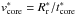 \hbox{$v^{*}_{\rm core} = R^*_{\rm r}/t^{*}_{\rm core}$}