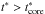 \hbox{$t^{*} > t^{*}_{\rm core}$}