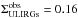 \hbox{$\Sigma_{\rm ULIRGs}^{\rm obs}=0.16$}
