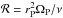 \hbox{$\mathcal{R} = r_{\rm P}^2 \Omega_{\rm P}/\nu$}