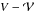 \hbox{$V - {\cal V}$}