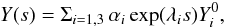 \appendix \setcounter{section}{1} \begin{eqnarray} \label{exp_sol} Y(s) = \Sigma _{i=1,3} \, \alpha_i \exp( \lambda_i s) Y_i^0, \end{eqnarray}
