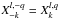 \hbox{$X_{-k}^{l,-q}=X_{k}^{l,q}$}