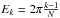 \hbox{$E_k = 2\pi \frac{k-1}{N}$}