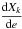 \hbox{$\displaystyle\frac{\d X_k}{\d e}$}