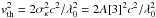 \hbox{$v_{\rm th}^{2}=2\sigma_{\kappa}^{2} c^{2}/\lambda_{0}^{2}=2A[3]^{2} c^{2}/\lambda_{0}^{2}$}