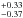\hbox{$_{-0.37}^{+0.33}$}