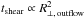 \hbox{$t_{\rm shear}\propto R_{\perp,\,{\rm outflow}}^{2}$}