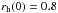 \hbox{$\rhi = 0.8$}