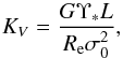 \begin{equation} K_V=\frac{G\Upsilon_*L}{R_{\rm e}\sigma_0^2}, \end{equation}
