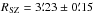 \hbox{$R_{\mathrm{SZ}}=3\farcm 23 \pm 0 \farcm15 $}