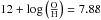 \hbox{$12 + \log \left( \frac{\rm O}{\rm H}\right)=7.88$}
