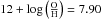 \hbox{$12 + \log \left( \frac{\rm O}{\rm H}\right)=7.90$}